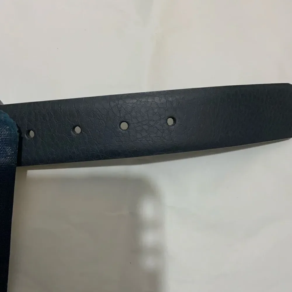 New Nike dark gray Leather Belt Size 36
